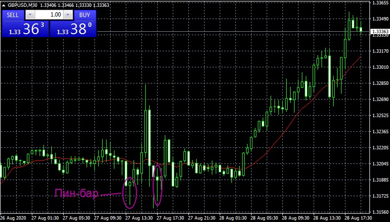 торговля по пин барам Стратегия торговли с пин барами, что это?