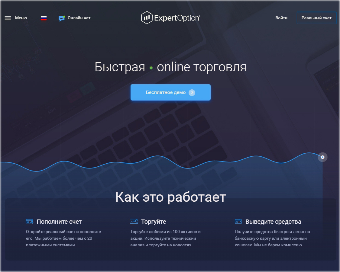 ExpertOption Рейтинг надёжности Бинарных опционов