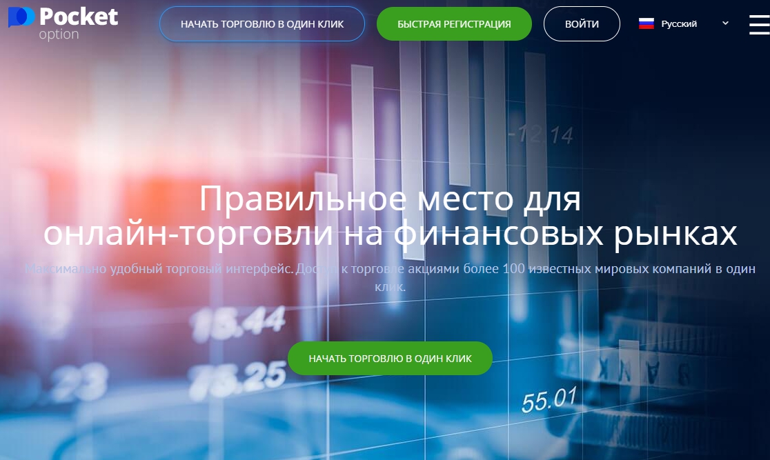 Pocket Option надёжный брокер в России