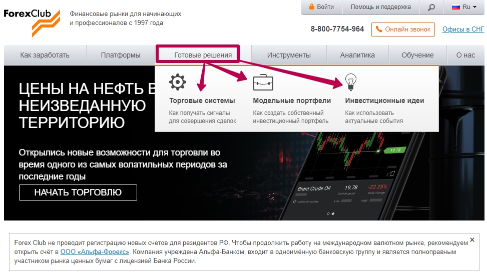 готовые решения на Forex Club ПАММ-счета начинающему инвестору