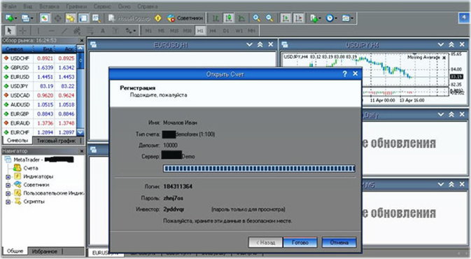 процесс открытия открыть демо-счёт без регистрации