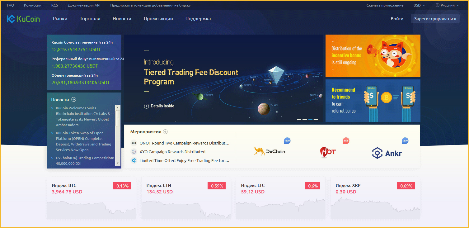 регистрация Кукоин криптовалютная биржа