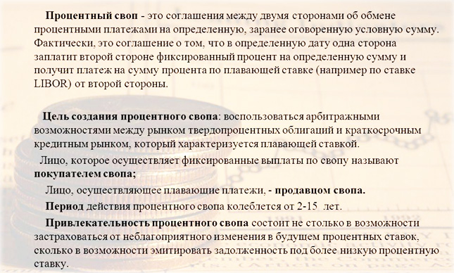 процентный своп дериватив это, зачем он нужен, иначе его предназначение