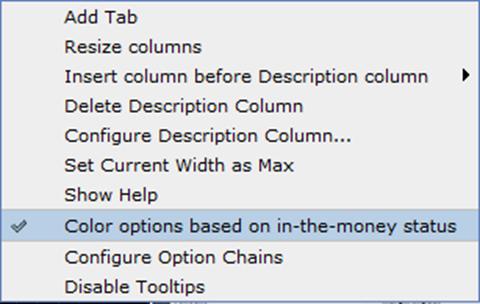 Настройка цветового фона в терминале OptionTrader Настройка цветового фона в терминале OptionTrader