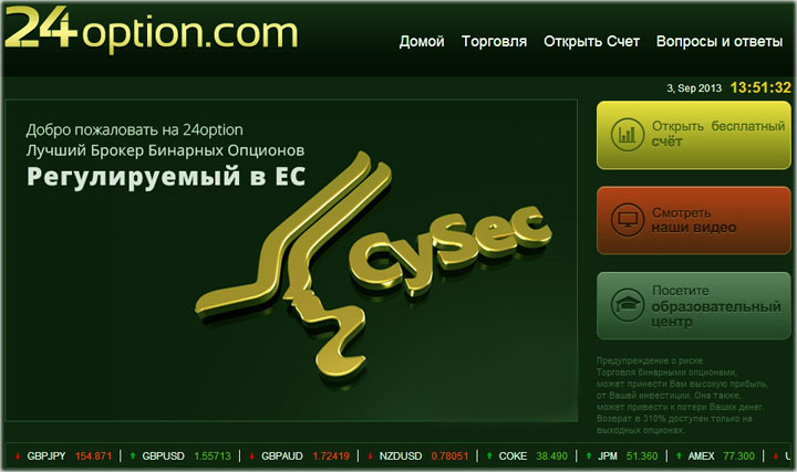 24option регуляция в EC 24option, регулирование и сертификация для россиян.