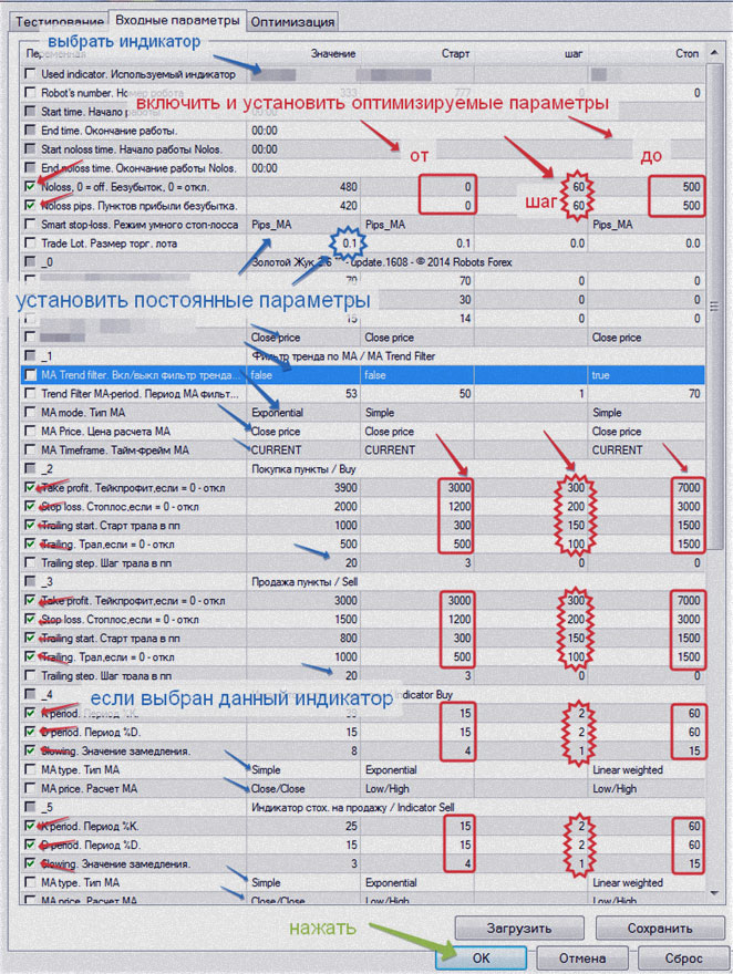 руководство параметров форма настраиваемая