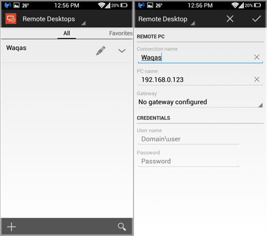 приложение Remote Desktop приложение смартфона, управляем всеми VPS серверами