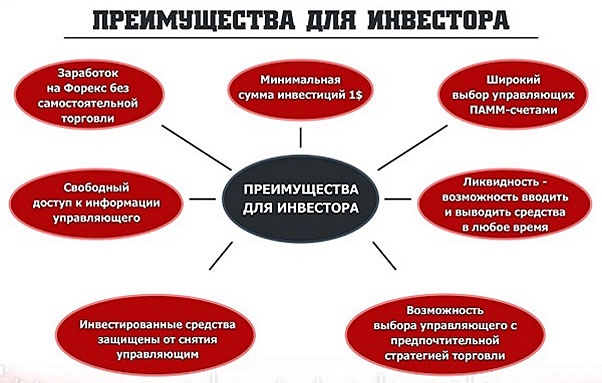 Преимущества для инвестора счета компании