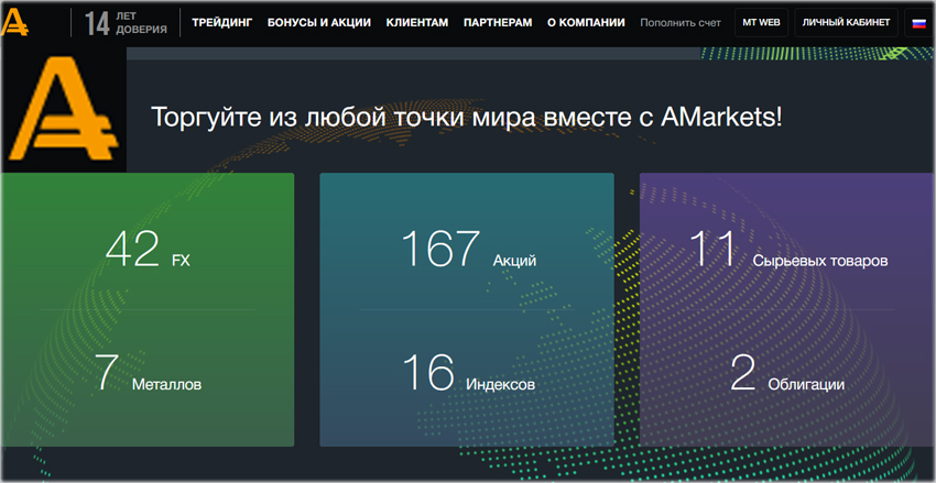 рейтинг ТОП 10 AMarkets обзор рейтинга в РФ и СНГ
