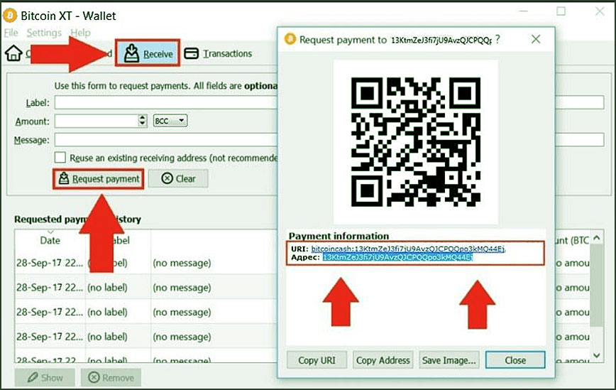 URL кошелька создали кошелек