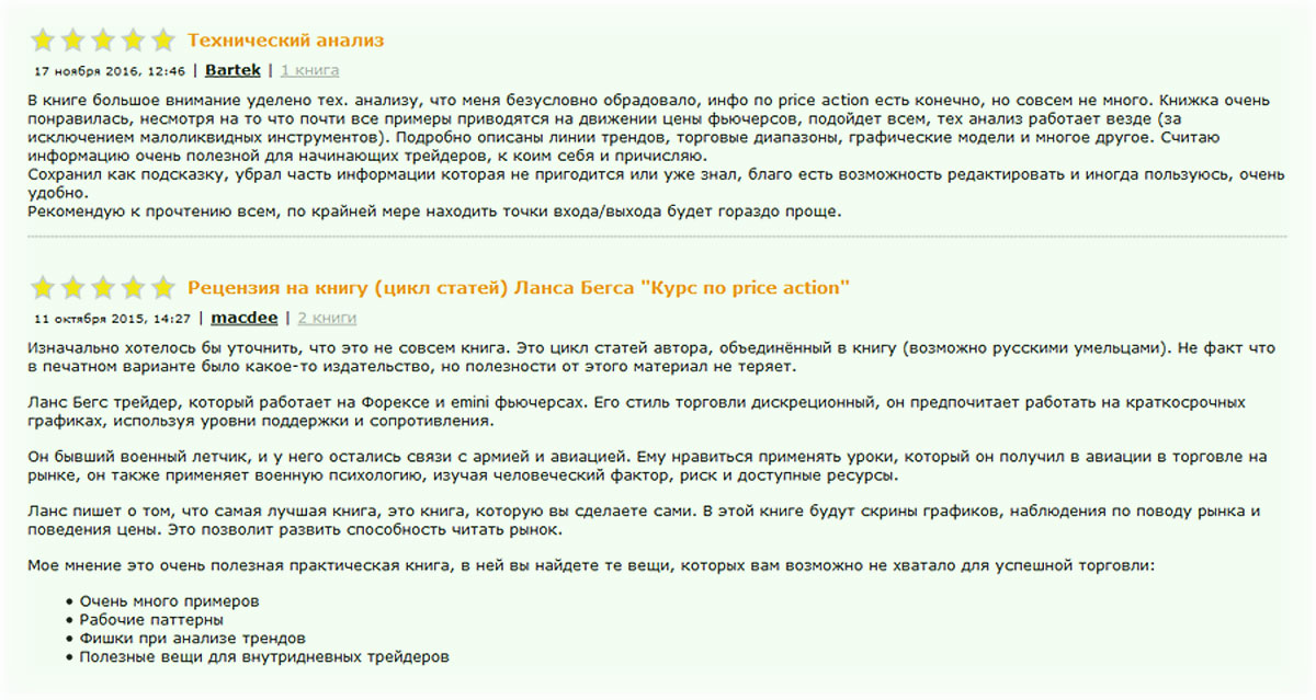 отзывы о курсе Прайс Экшен отзывы о курсе Прайс Экшен