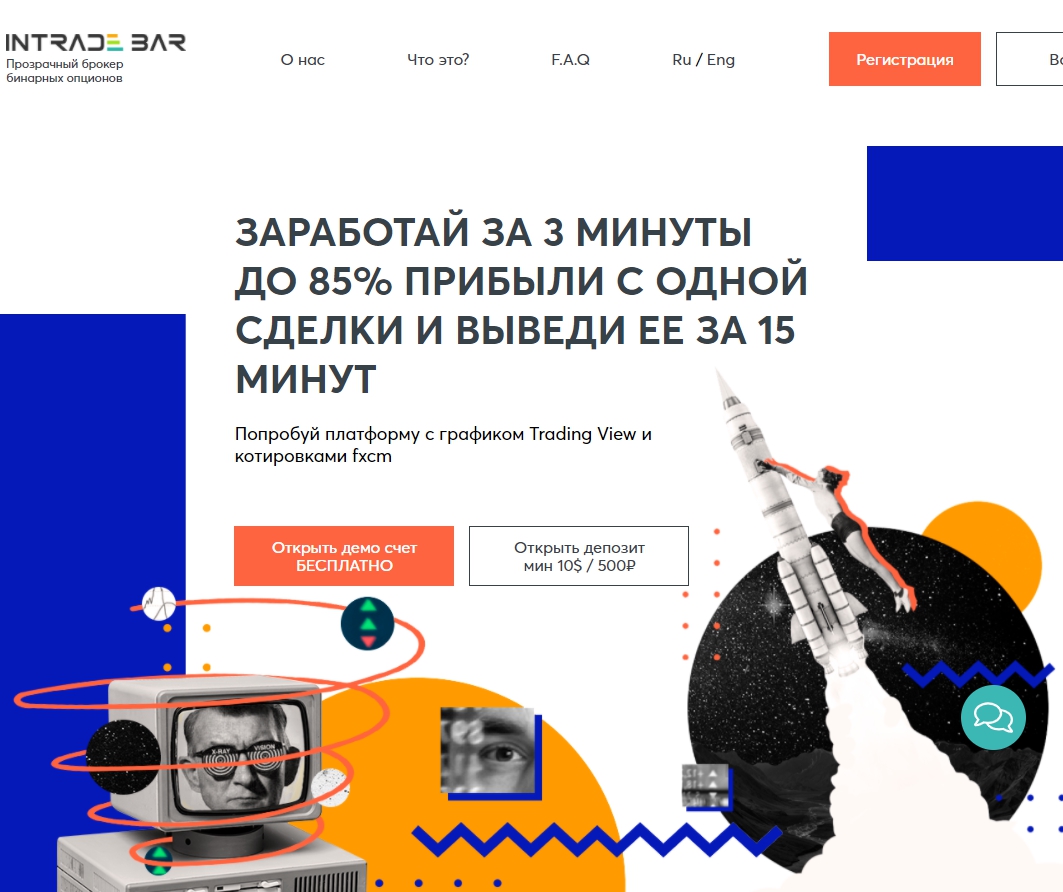 IntradeBar Брокер бинарных опционов