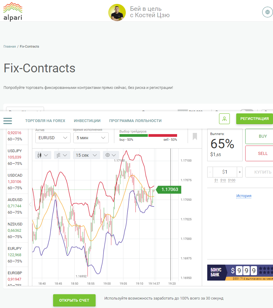 лучший и надёжный брокер fix contracts alpari, обзор сервиса на площадке бинарных опционов