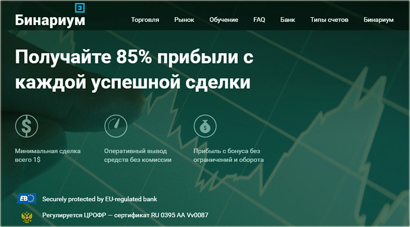 Рабочая платформа бинарная Binarium. Платила ли она реальным клиентам России.